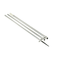 Lee's 18.5' Bright Silver Pole w/Black Spike Step Tube 1.5